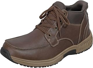 Orthofeet Men's Orthopaedic Boot Style with Leather Upper Verno Hands-Free Boot