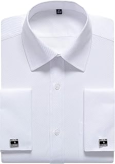 siliteelon Men's Long Sleeve Dress Shirts Shirt
