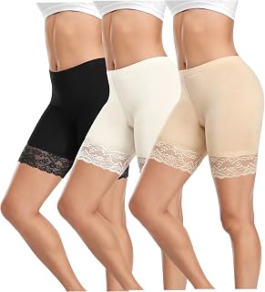 YARRCO Women's Underwear Short Underwear Lace High Waist Summer Underwear