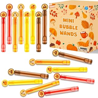 Fall Mini Bubbles Party Favors for Kids 20-64Pack, Thanksgiving Toys Gifts Prizes Games for Toddlers, Autumn Friendsgiving Goody Treat Bag Stuffers Supplies School Candy Basket Filler Stuff