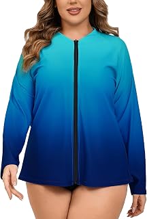 Halcurt Women's Short Sleeve Rash Guard Swimsuit Top Swim Shirt Only Swim Tee UPF50+ Quick Dry Swimsuit
