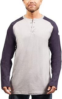 Rasco Flame Resistant Henley T-Shirt, Lightweight FR Shirts for Men