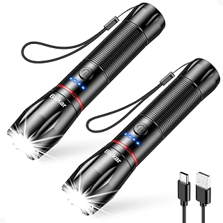 Blukar Rechargeable LED Torch, 2000L Ultra Powerful Flashlight