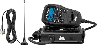 Midland MXT275 Jeep Branded 15W MicroMobile GMRS Two-Way Radio | Integrated Control Microphone, 15 Hi Power Channels, 8 Repeater Channels, NOAA Weather Scan and Alert and 142 Privacy Codes