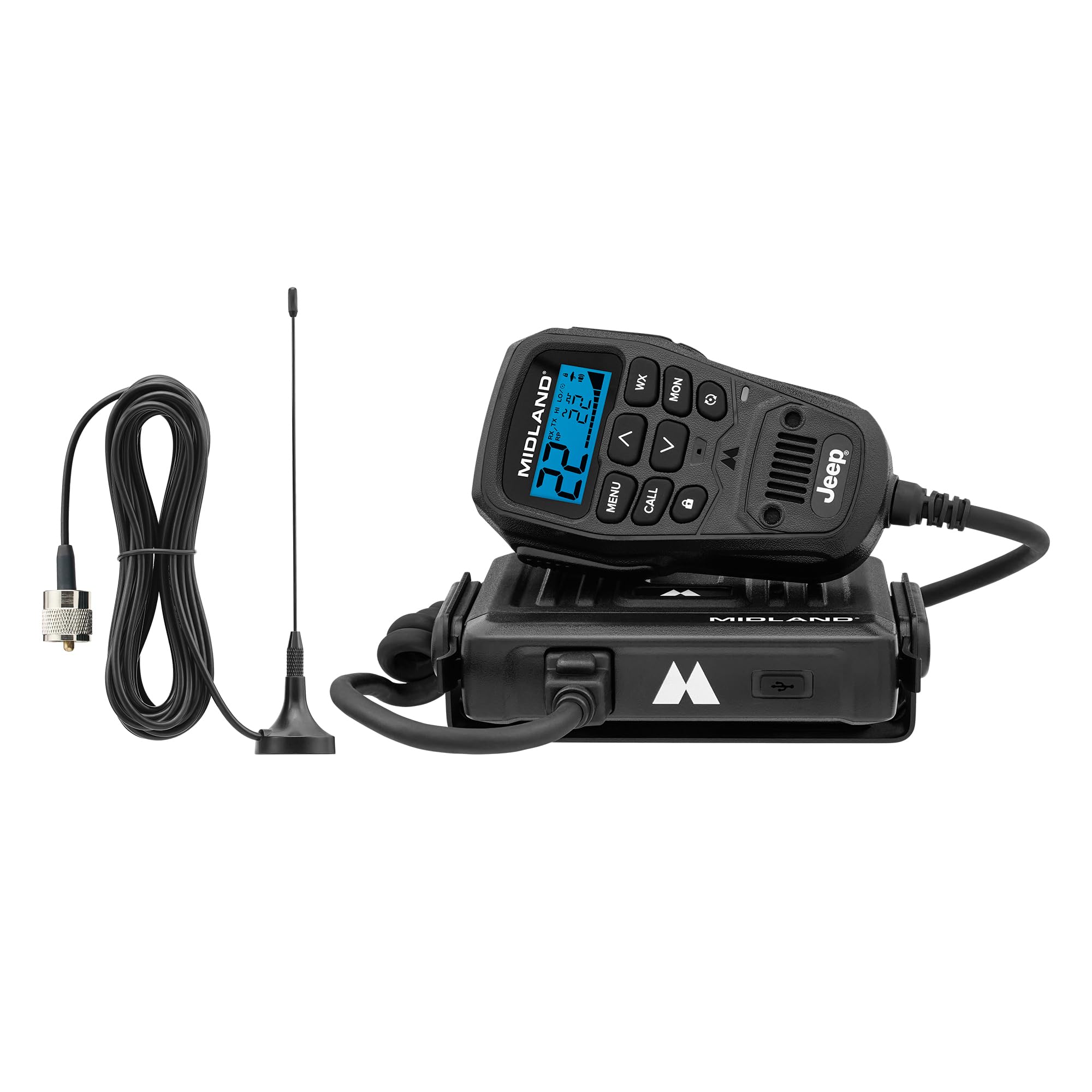Midland MXT275 Jeep Branded 15W MicroMobile GMRS Two-Way Radio | Integrated Cont