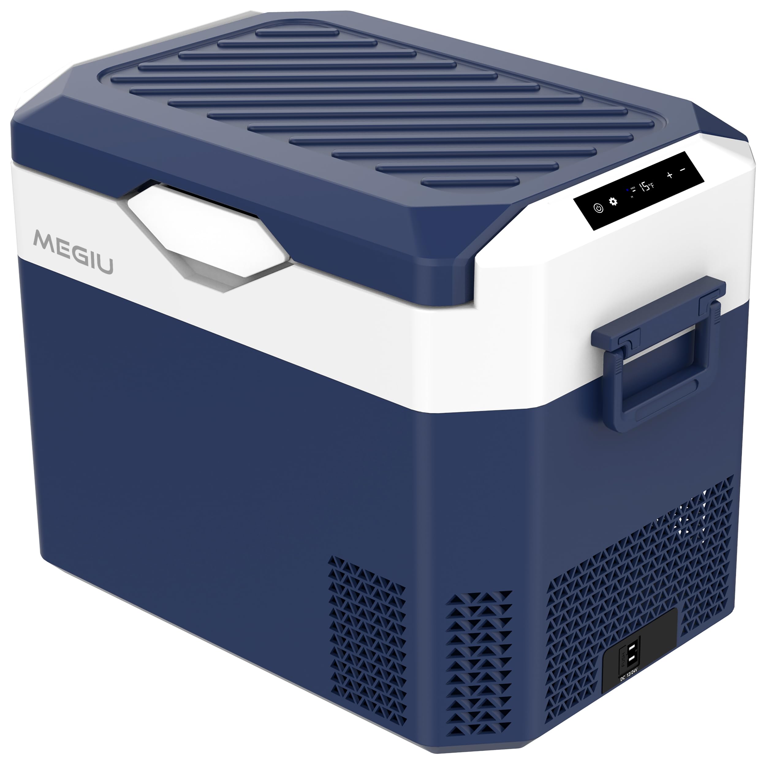 Megiu Car Refrigerator 32Qt Portable Fridge Freezer, 12V Cooler for Camping | Co