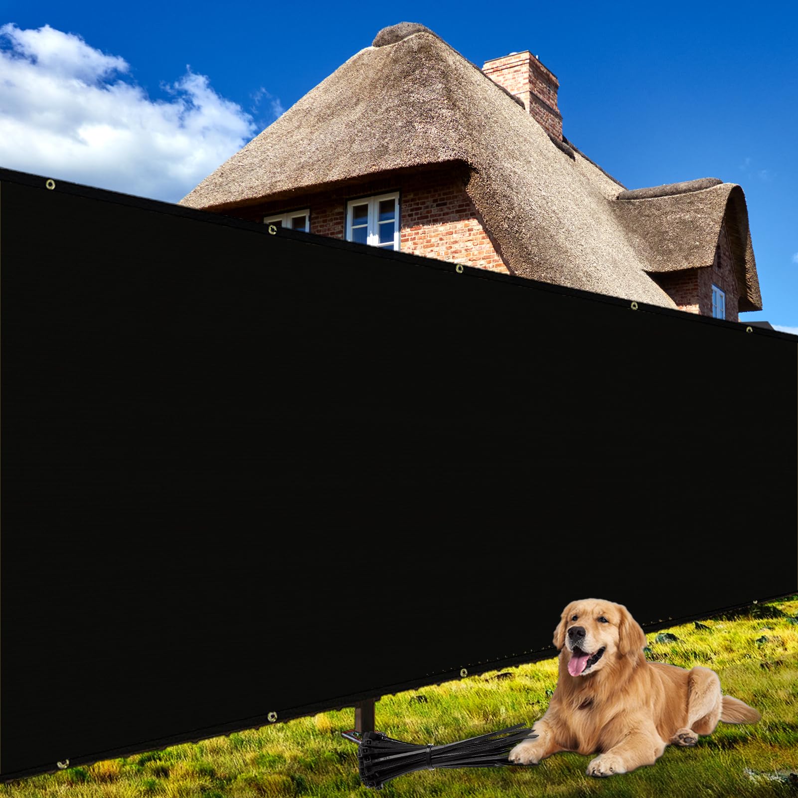 Shade&Beyond 4' X 50' Fence Privacy Screen Heavy Duty 170 GSM Fencing Mesh Shade