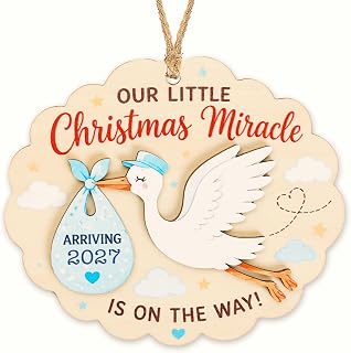 Baby Announcement Ornament, Pregnancy Announcement Christmas Ornaments 2026