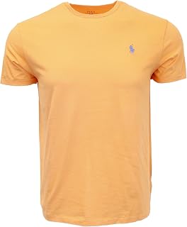 Polo Ralph Lauren Men's Crew-Neck T-Shirt (XX-Large, Light Orange)
