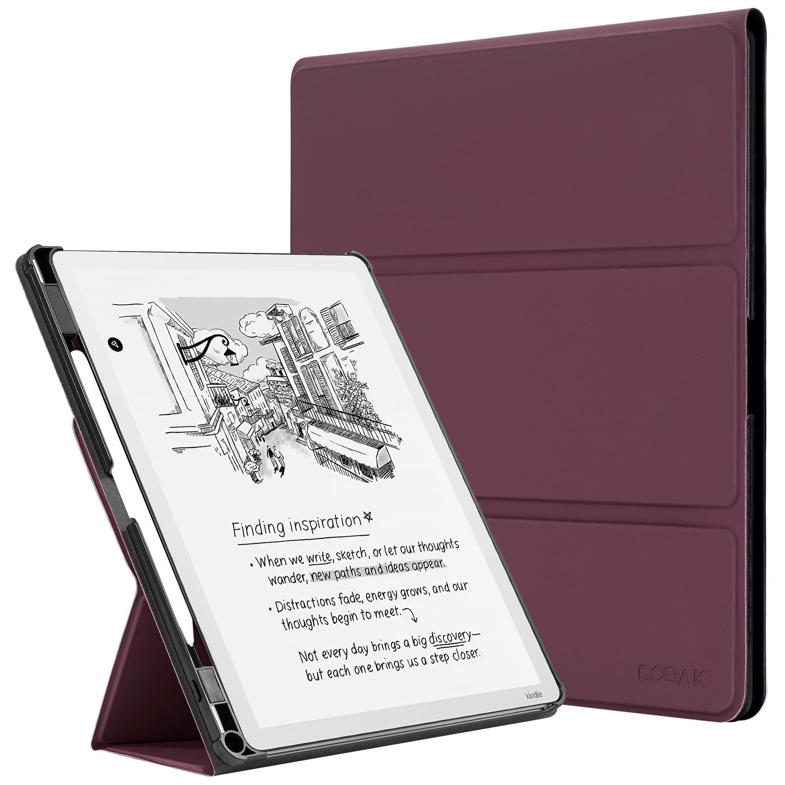 CoBak Stand Case for 11" Kindle Scribe 3rd Gen 2025 & Colorsoft | Two Viewing An