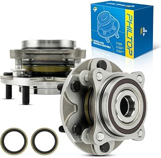 PHILTOP 950001/515201 4WD 2 x Front Wheel Hub Assembly for Tacoma, 4Runner | for 2005-2021 Toyota Tacoma 4WD, 2003-2020 4Runner 4WD, 2007-2014 FJ Cruiser 4WD, 2010-2021 Lexus GX460, Wheel Bearings