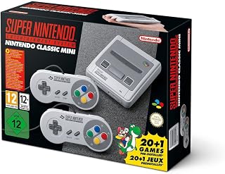 Nintendo Classic Mini Console: Super Nintendo Entertainment System (SNES) – Pre-Installed with 21 Classic Games (Renewed)