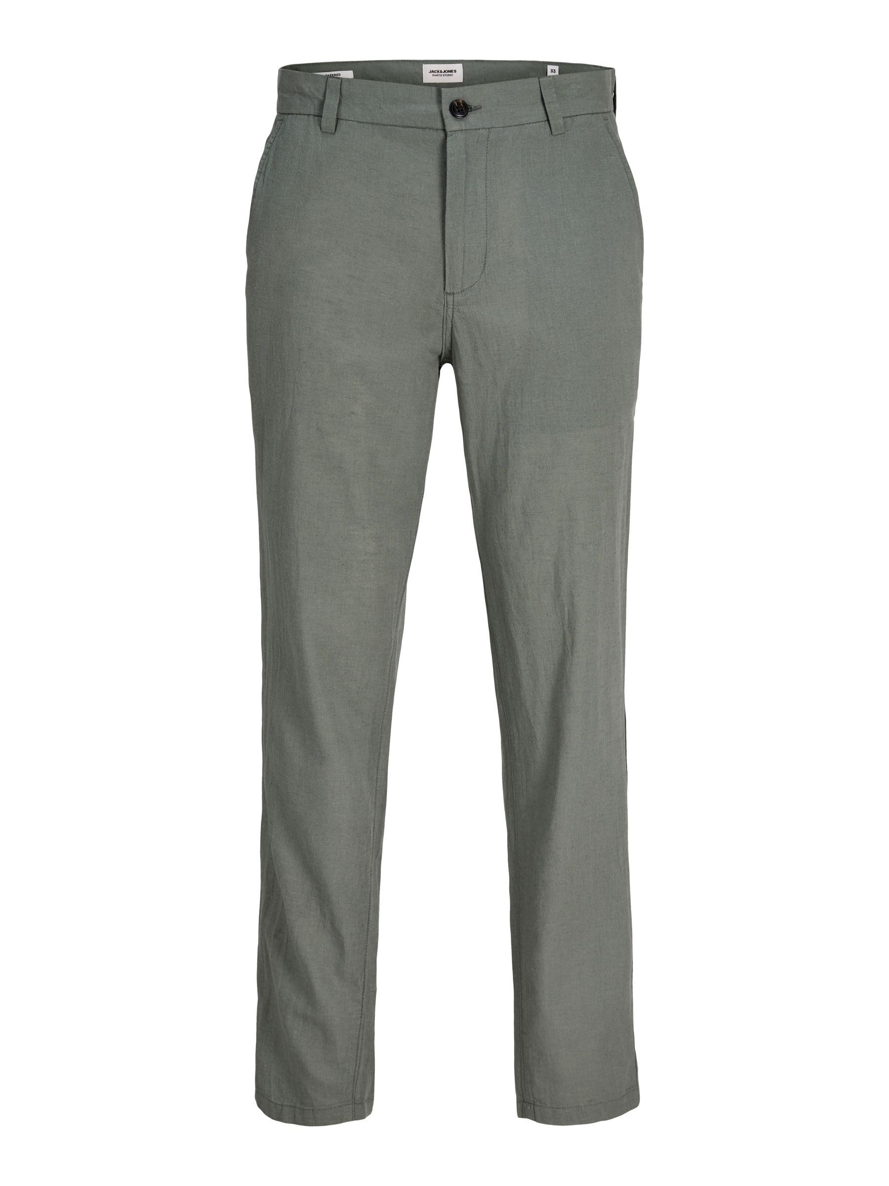 JACK & JONES Jpstace Men's Summer Linen Blend Chino Pant SN