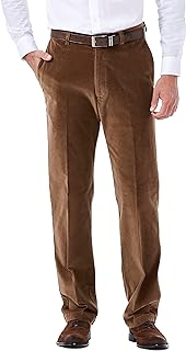 Haggar Mens Premium Stretch Corduroy Classic Fit Trousers