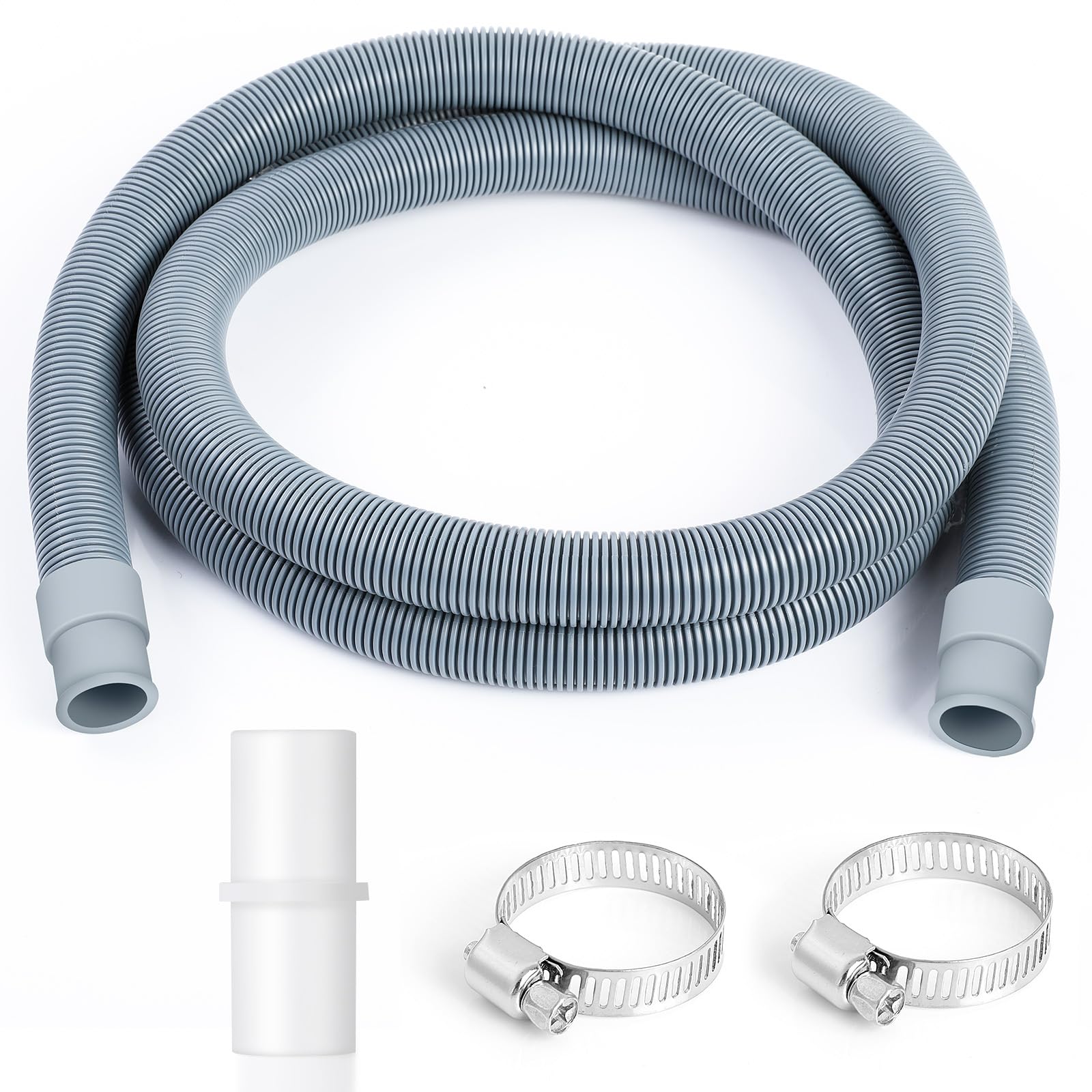 AiQInu Universal Washing Machine Drain Hose, 1 Meter, Drain Hose Extension, with