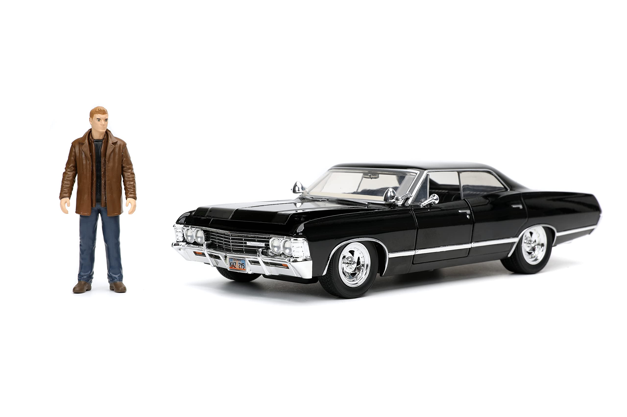 Jada 32250 Supernatural 1967 Impala SS Sport Sedan With Dean Winchester Figure 1