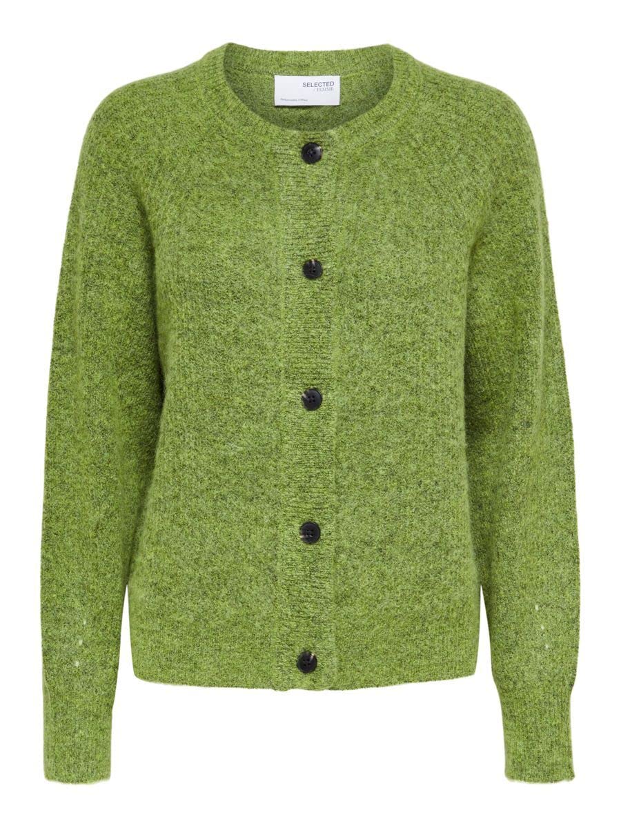 SELECTED FEMME Slflulu Ls Knit Short Cardigan B Noos