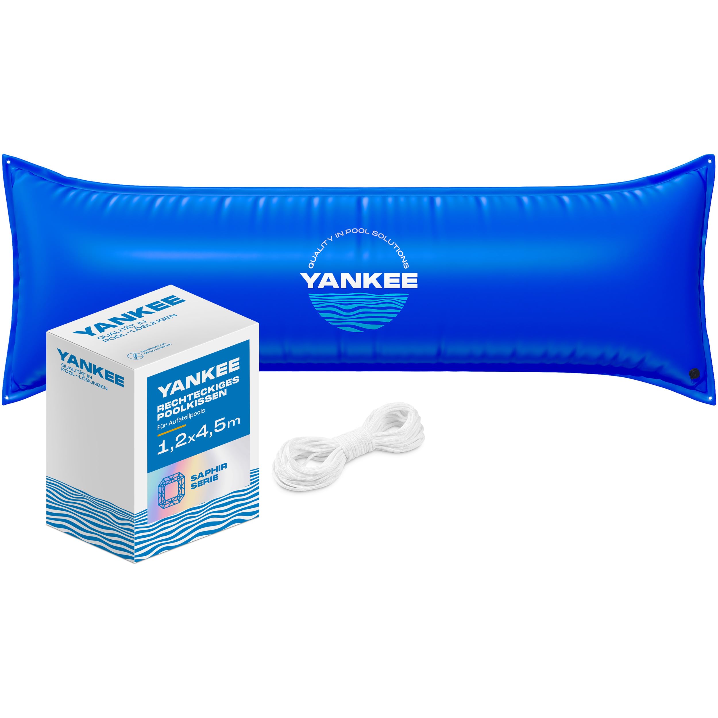 Yankee 4x15 ft Pool Pillows for Above Ground Pools, Rectangular for Closing Wint