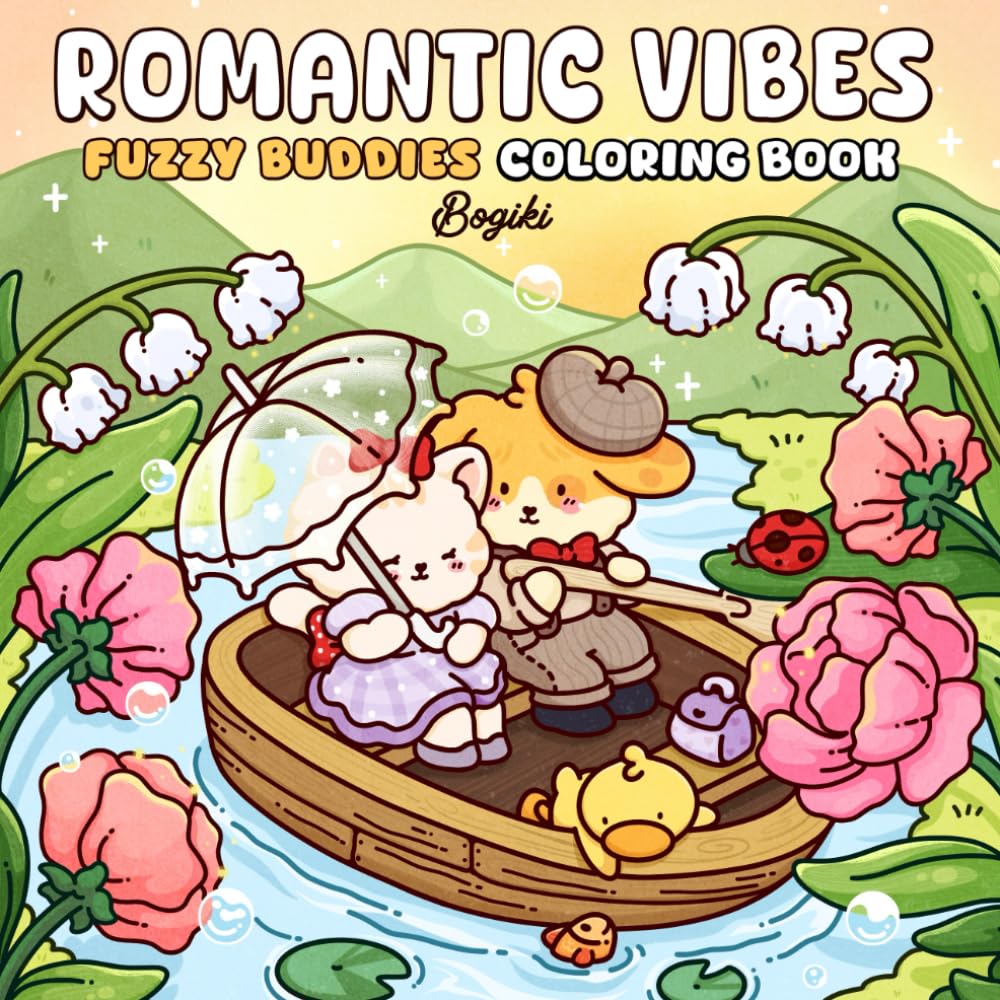 Romantic Vibes: A Valentine's Day Inspired Coloring Book for Teens and Adults Fe