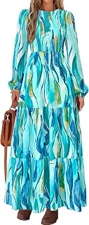 PRETTYGARDEN Floral Wedding Guest Dresses for Women Casual Dress for Women