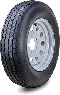 Free Country Trailer Tire Wheel ST205/75D14 6Ply C 99L 5x4.5 Silver Mod Rim | Assembly with 5 Lug on 4.5" PCD Silver Mod Rim