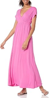 Amazon Essentials Women's Narrow Waist Maxi Dress (Available in Plus Size)
