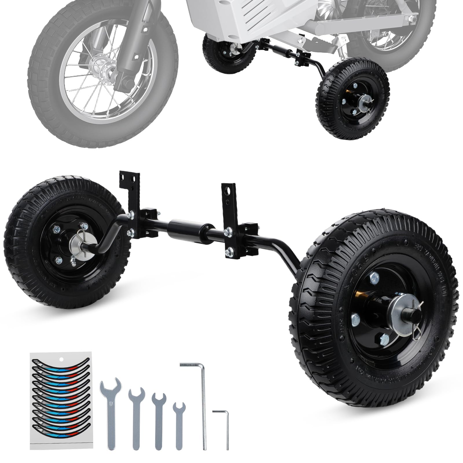 IUVWISN Dirt Bike Training Wheels 49cc 50cc Universal for Razor MX125 MX350 MX40