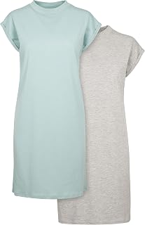 Build Your Brand Women's Long Shoulder Casual Dress