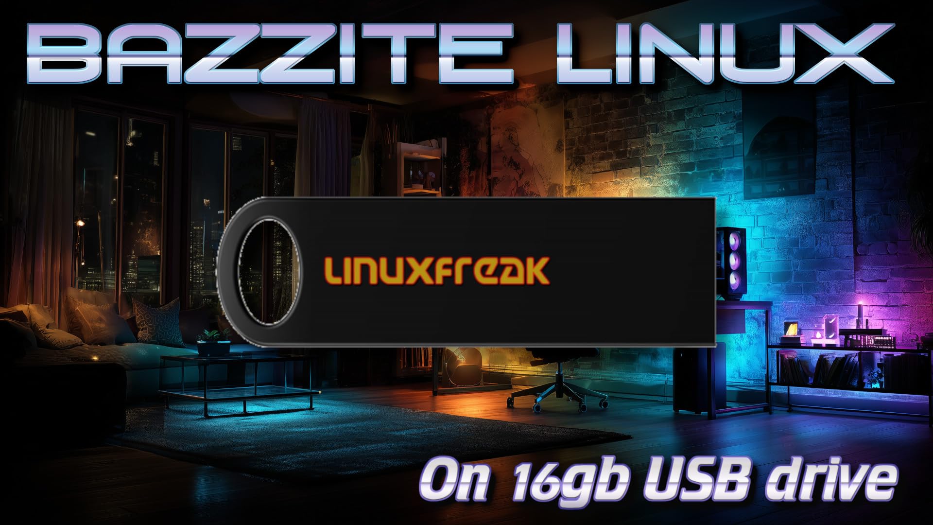 Bazzite Linux on 16GB USB Flash Drive