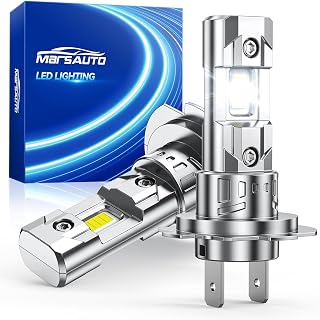 Marsauto - H7 led lights for car- High-Performance H7 Led Bulb- 2 Bulbs | 1:1 Mini Size, 6500K Cool White, Plug and Play, IP68 Waterproof