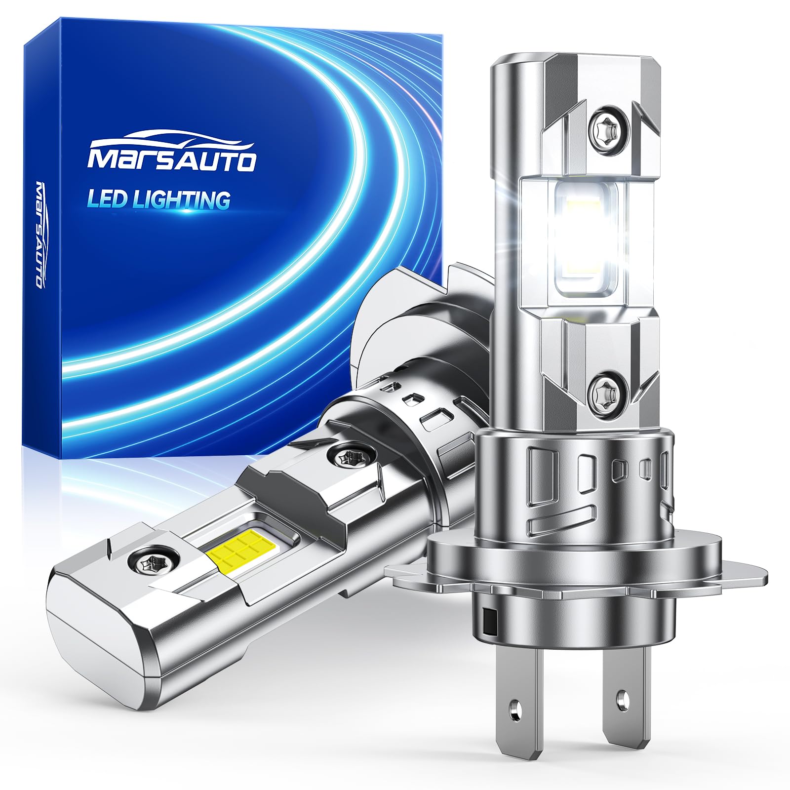 Marsauto - H7 led lights for car- High-Performance H7 Led Bulb- 2 Bulbs | 1:1 Mi