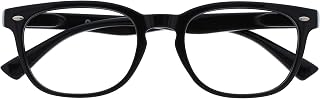 OPULIZE Reading Glasses Black Readers Style Gregory Peck Men Women Spring Hinges R14-1 +3.00