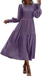PRETTYGARDEN Womens Spring Long Sleeve Wrap V Neck Ruffle Floral Maxi Dress Casual Tie Waist Boho Chiffon Flowy Long Dresses