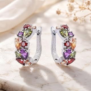1 Pair of Teardrop Shape Zircon Stud Earrings, Elegant and Shiny for Women, Summer, Party, Date and Daily Wear