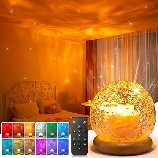 LED Bedside Lamps Night Light Projector,216-Mode,Gift Girl&Teen&Women,Decor | 4-in-1 Sunset/Mood/Northern/Ocean Projector Light,Remote,6 Brightness,1-Hr Timer,Aesthetic Bedroom Accessories,Fairy Lights