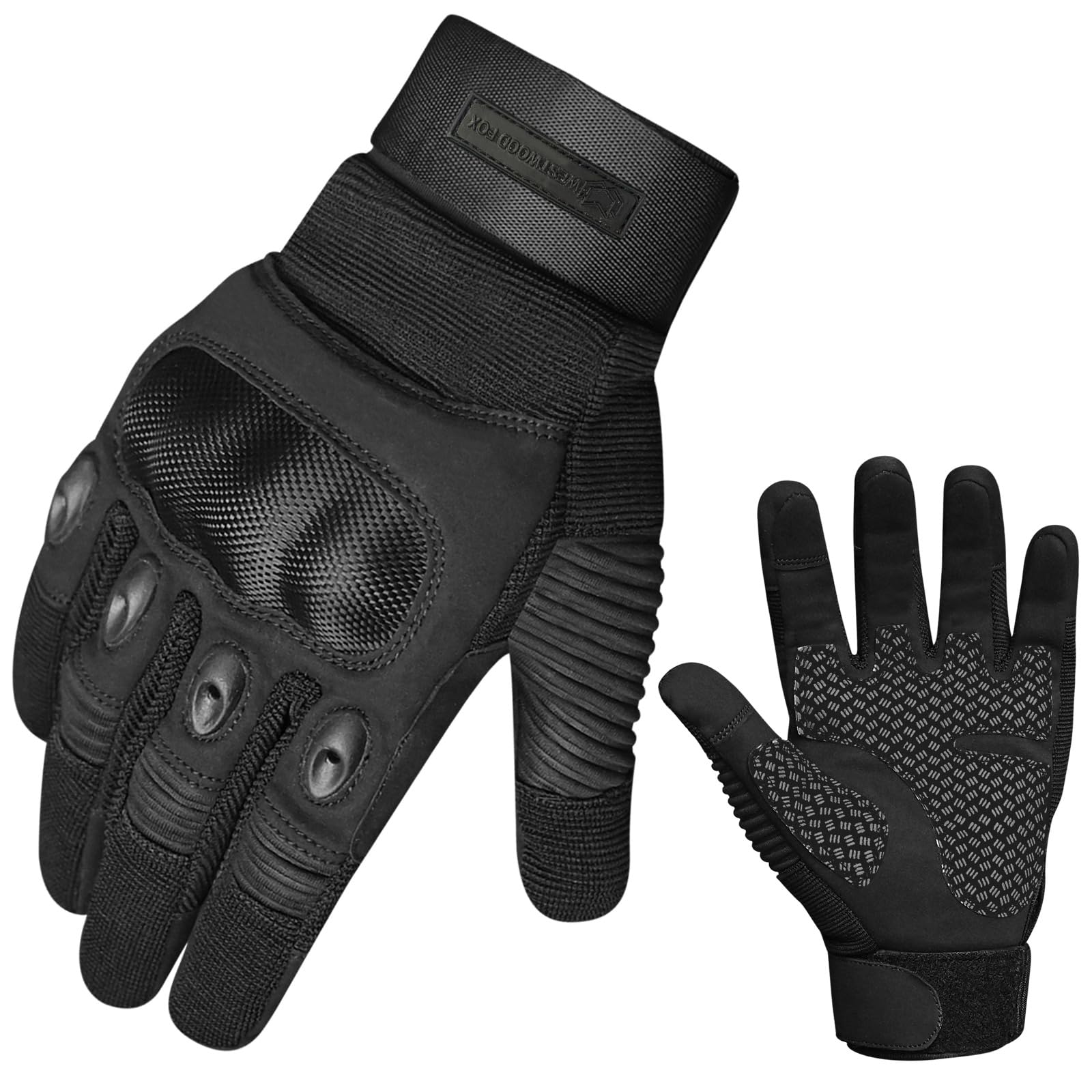 WESTWOOD FOX WFX Motorcycle Gloves for Men and Women Hard Knuckle Full Finger To