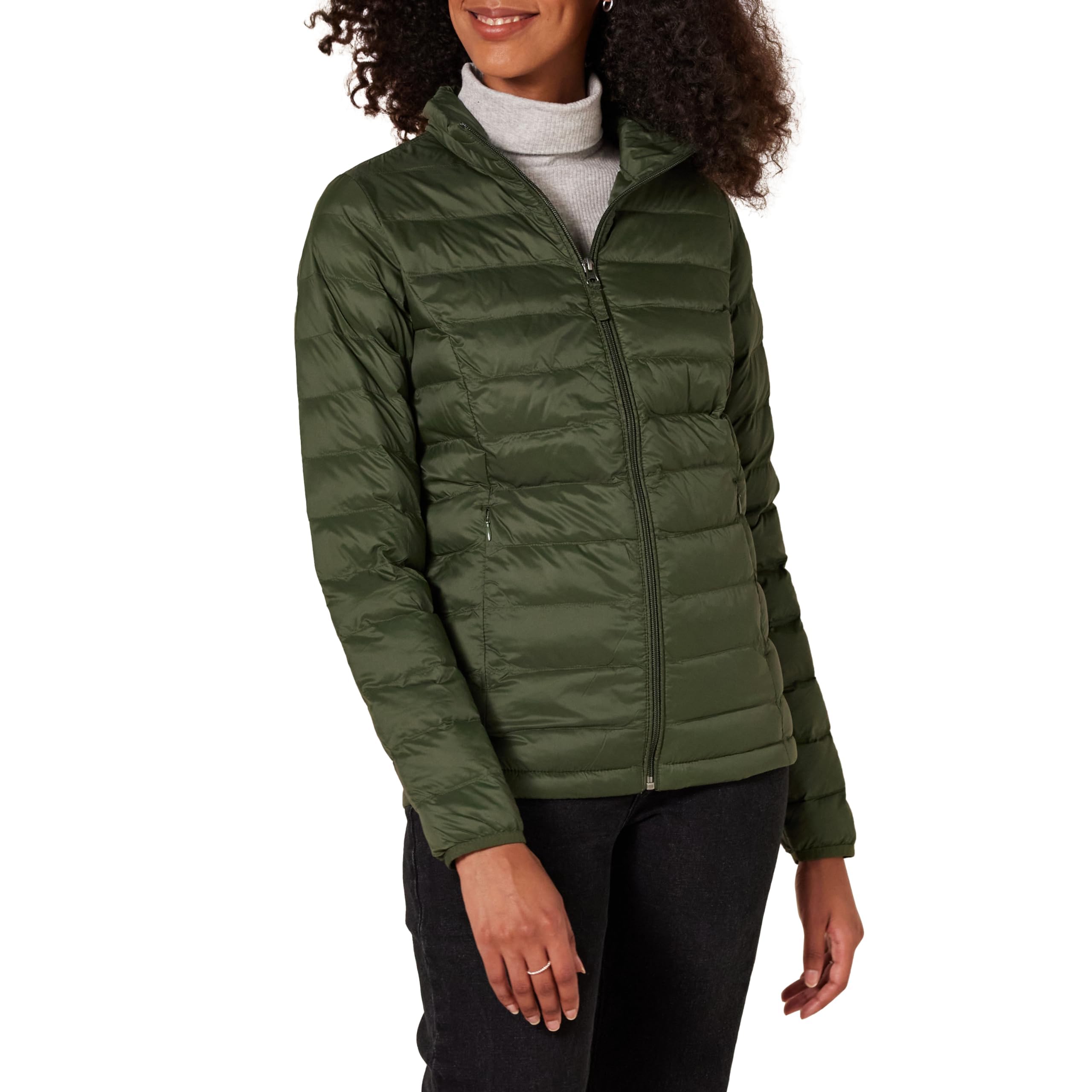 Amazon Essentials Women's Lightweight Quilted Jacket Water-Repellent Packable Tr