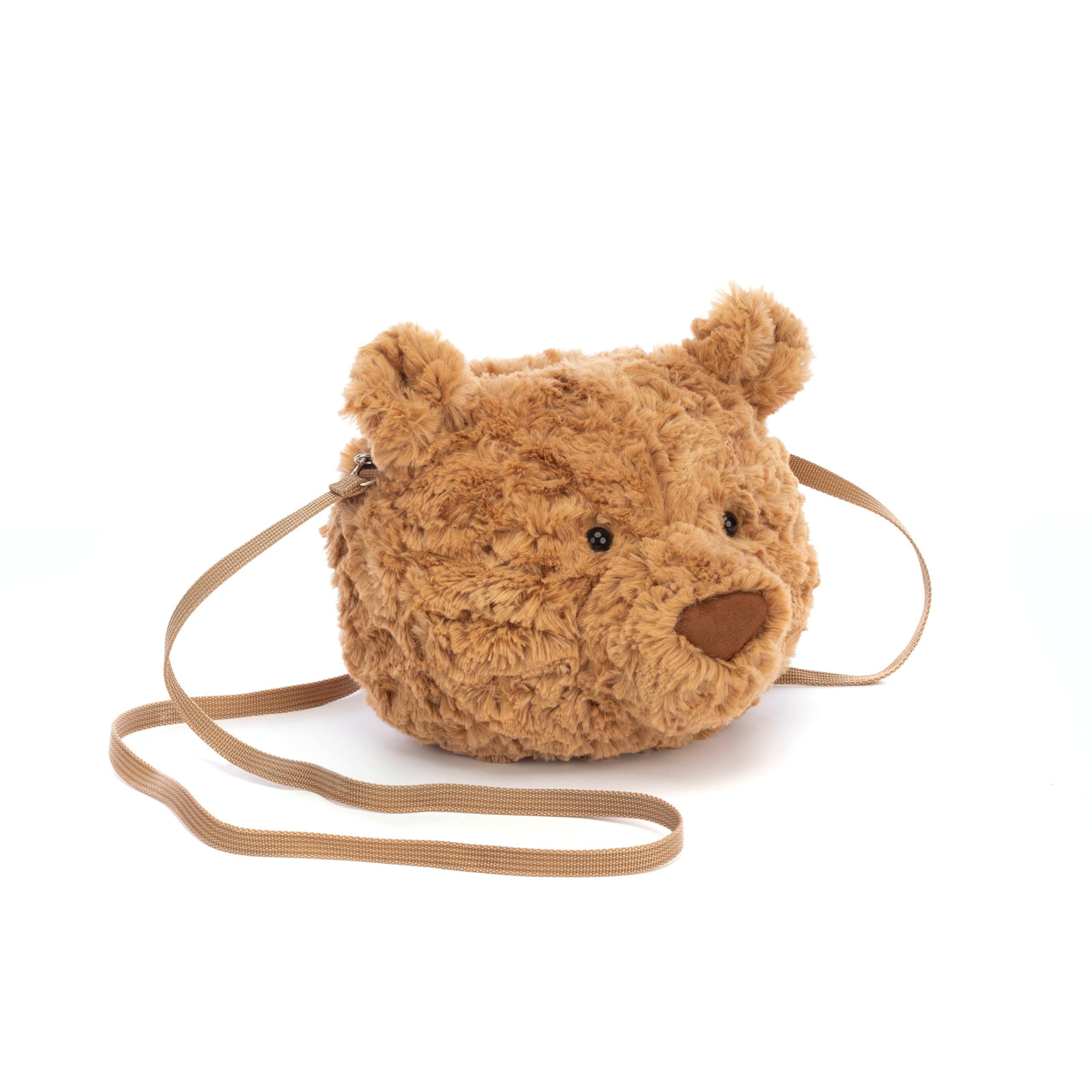 Jellycat Bartholomew Bear Plush Bag, 7 inches - Crossbody and Shoulder Purse - F