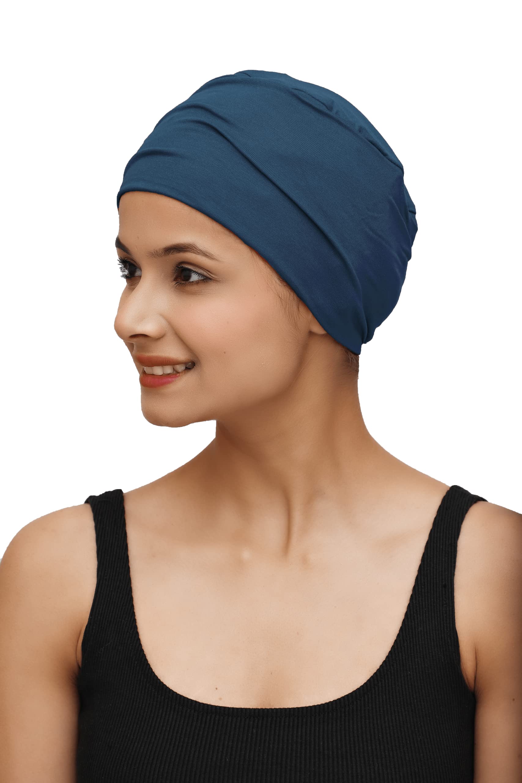 Bamboo Cancer Patient Cap, Chemo Headwear for Women, Solid Sleep Cap