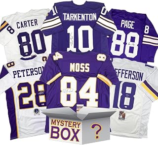 Autographed/Signed Minnesota Football Jersey Mystery Box with PSA JSA or Beckett COA