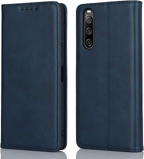 【Hamany】 対応 Xperia 10 v ケース 手帳型 エクスペリア10 v ケース カード収納 -ヴィンテージブルー