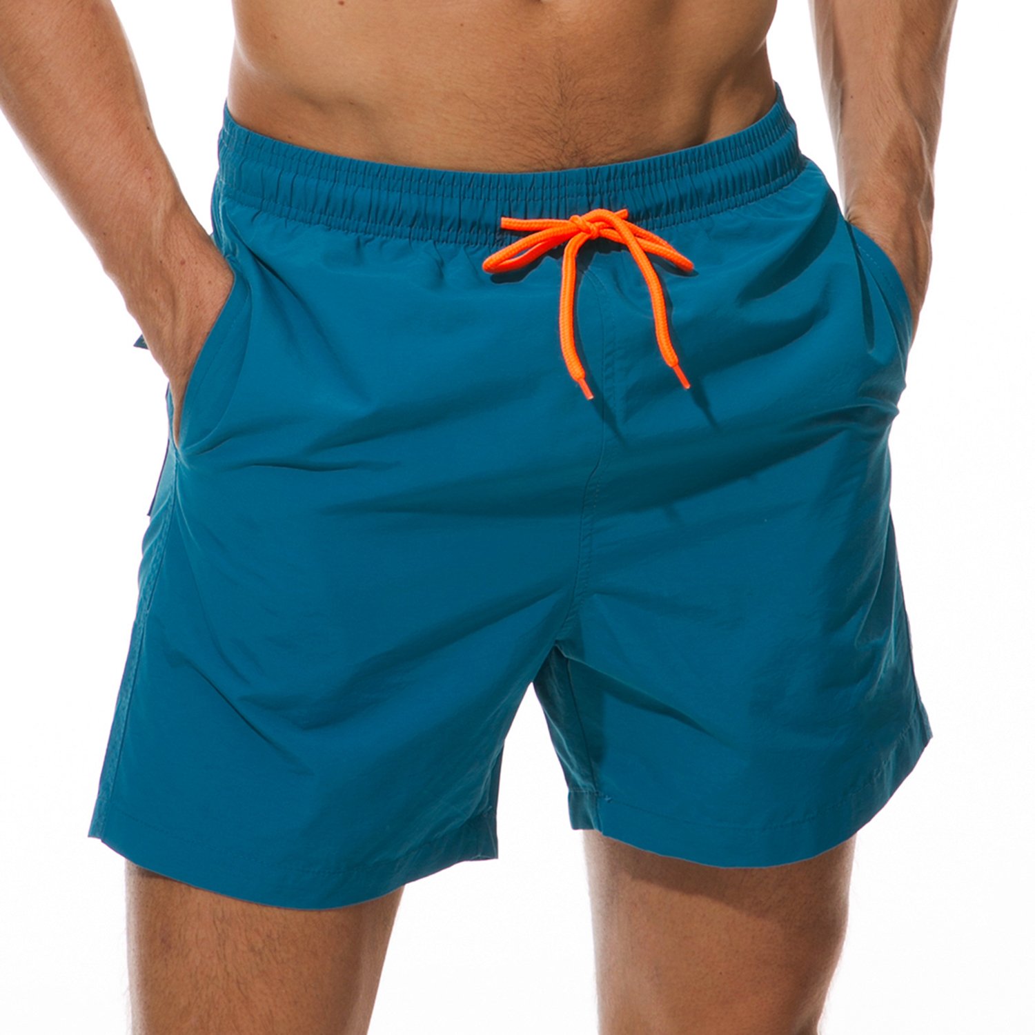 SILKWORLD Men's Swim Trunks Quick Dry Beach Shorts with Pockets