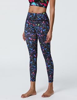 High Waist Yoga Leggings for Women Vivid Print Tummy Control Workout Pants for Fitness Casual Wear