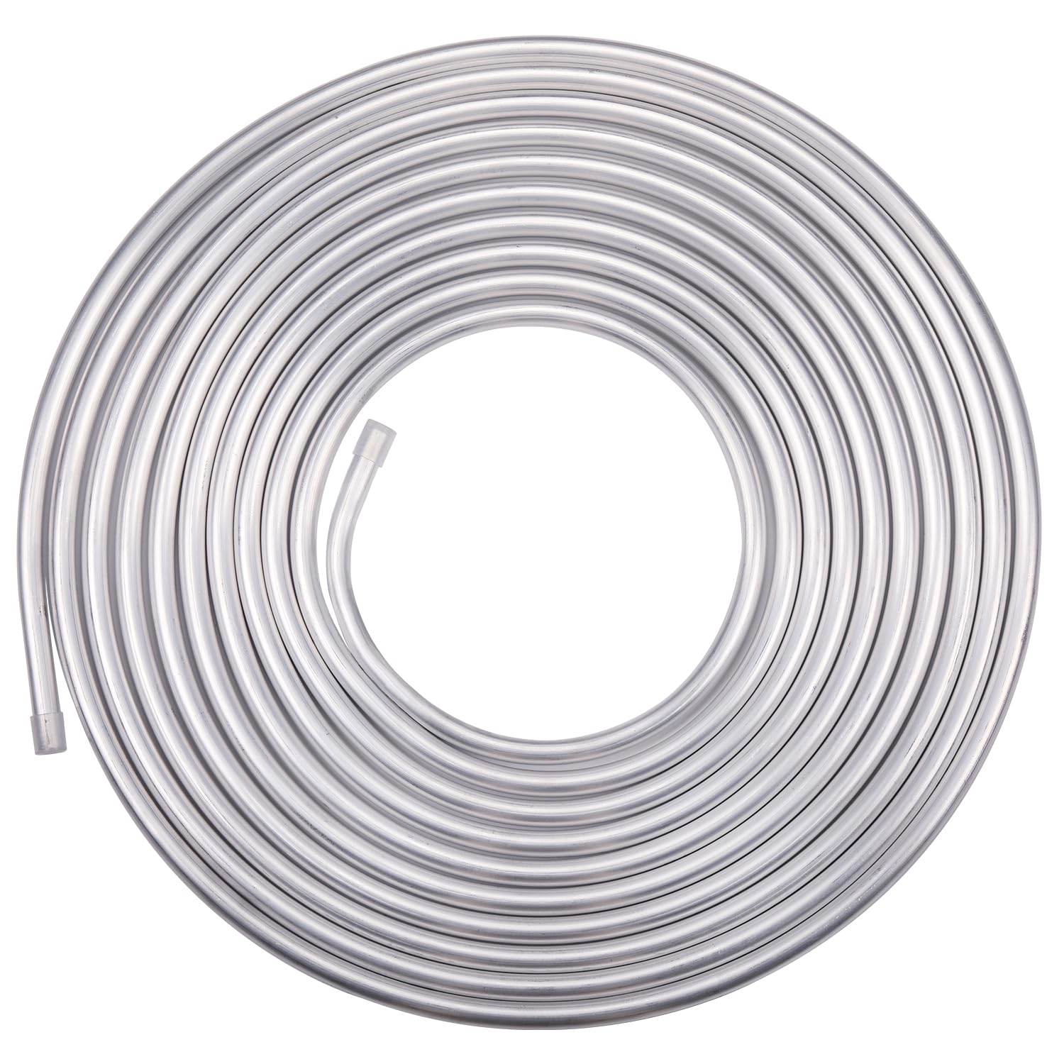 Podavelle 3/8" OD Aluminum Hard Fuel Line Hardline Tube Tubing Coil 25 Feet