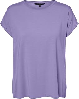 VERO MODA Vmava Plain SS Top Jrs Noos Vmava Plain SS Top Jrs Noos Women (Pack of 1)