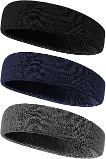 Headband Headband for Men and Women, Soft to the Touch, Moderate Thickness, Hair Turban, Bandana, Sweatproof, Towel Fabric, Stretchy, Antibacterial, Odor Resistant, Sports, Face Washing, Hair Tie,