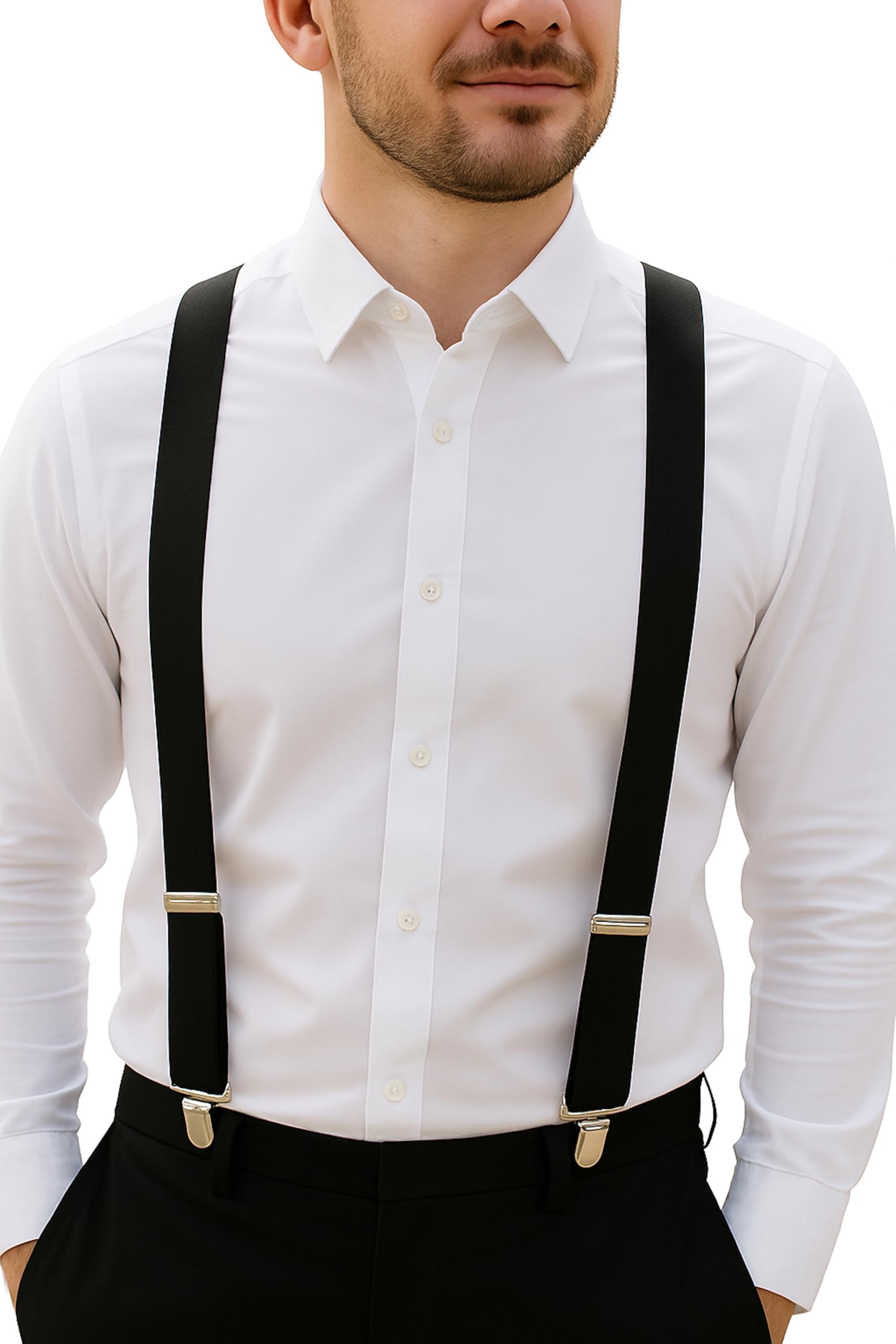 trilece Suspenders for Men - Adjustable Elastic Mens Suspenders with Heavy Duty 