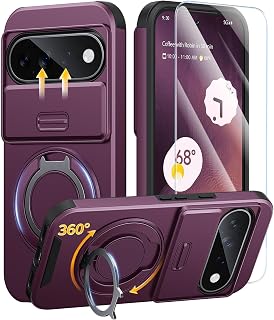 JAME for Google Pixel 10 Pro XL/11 Pro XL Case, Stand & Slide Camera Cover