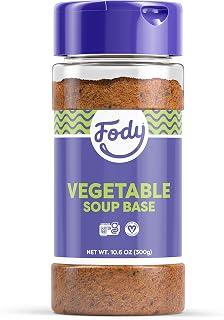 Fody Foods Vegetable Soup Base & Seasoning, 10.6 Oz, Ready to Use, Garlic and Onion Free, Low FODMAP Certified, Gut & IBS Friendly, Vegan, Non-GMO, Gluten Free