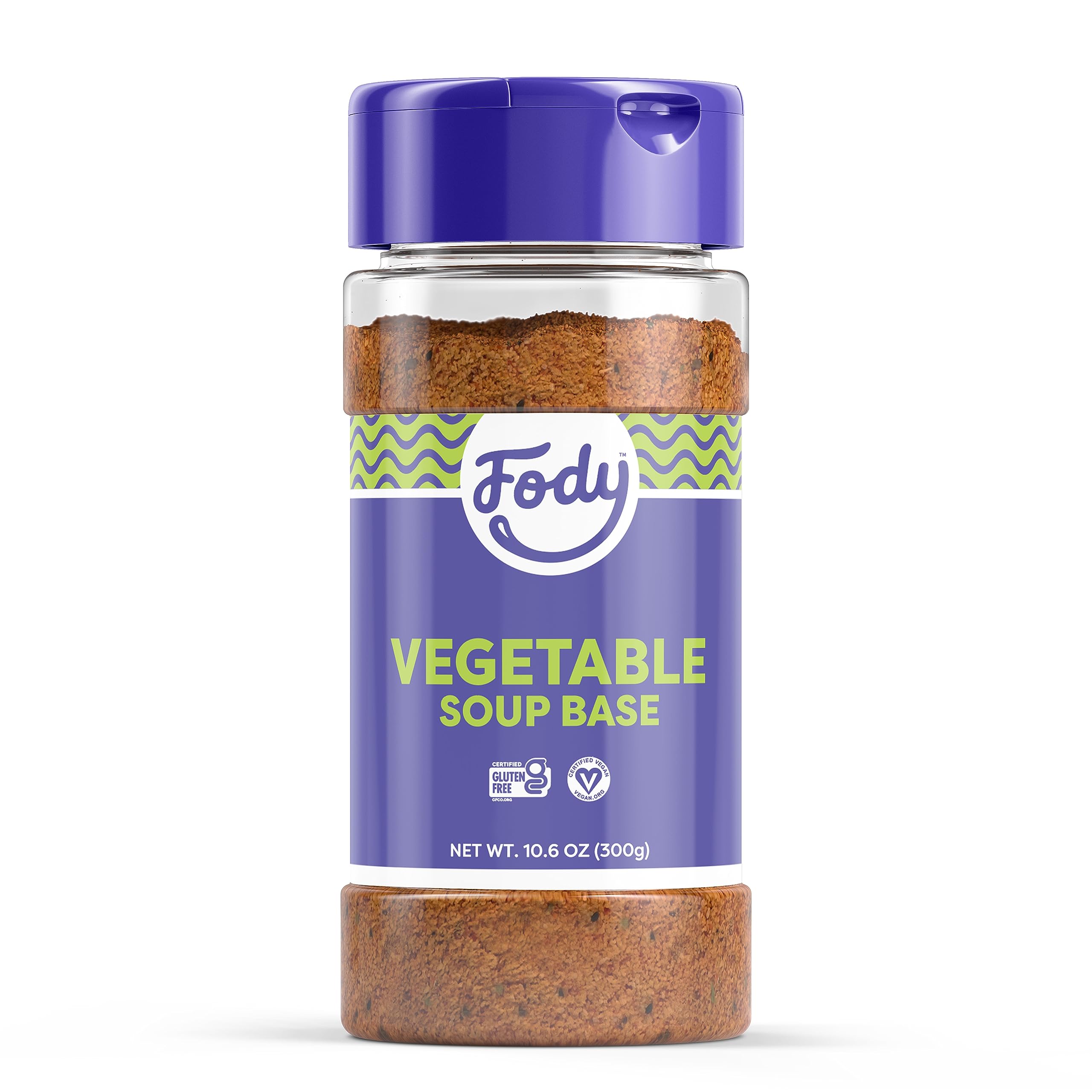 Fody Foods Vegetable Soup Base & Seasoning, 10.6 Oz, Ready to Use, Garlic and On